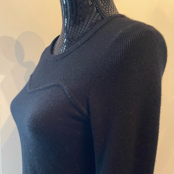 Banana Republic Black Thin Knit Sweater Dress Size M - Picture 3 of 13
